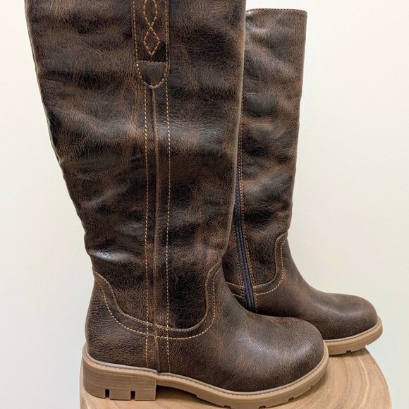 Women's Espresso Brown Gallop Riding Boots Corkys Size 6 NWT - Picture 1 of 6